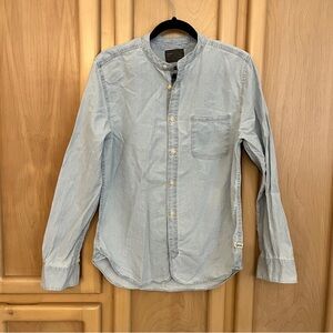 Zara Men's Light Blue Denim Shirt